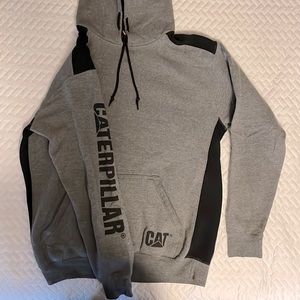 Mens size L grey and Black Hoodie